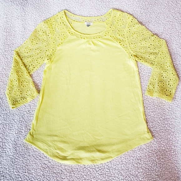 Fossil Lace Sleeve Top - Picture 2 of 6